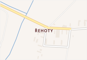 Řehoty v obci Králíky - mapa části obce
