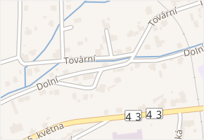 Dolní v obci Králíky - mapa ulice
