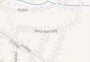 Jana Nerudy v obci Králíky - mapa ulice