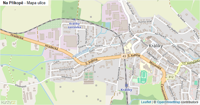 Na Příkopě - mapa ulice