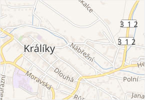 Zahradní v obci Králíky - mapa ulice