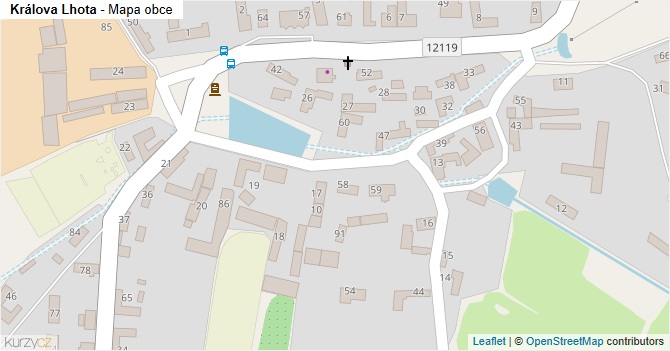 Králova Lhota - mapa obce
