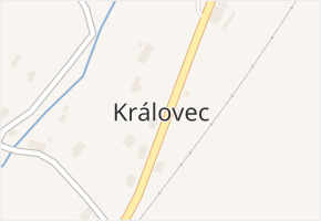 Královec v obci Královec - mapa části obce