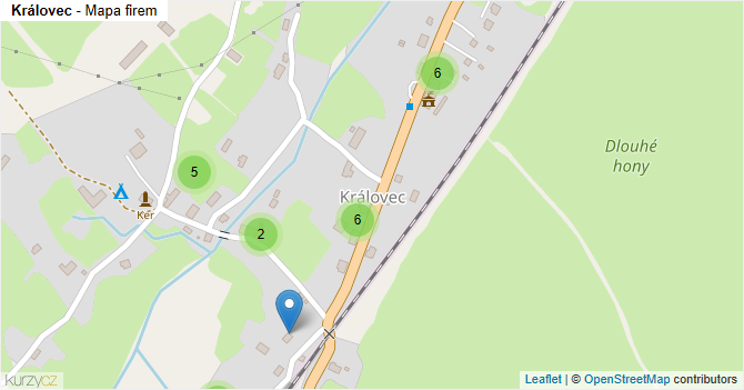 Královec - mapa firem