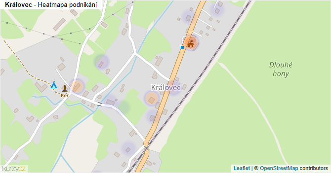 Královec - mapa podnikání