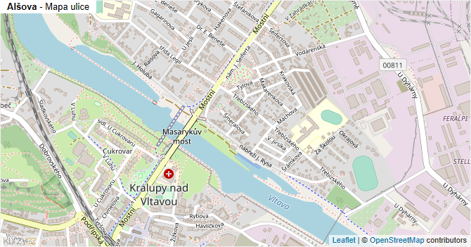 Alšova - mapa ulice