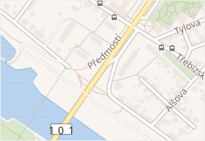 Mostní v obci Kralupy nad Vltavou - mapa ulice