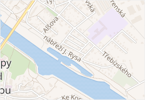 nábřeží J. Rysa v obci Kralupy nad Vltavou - mapa ulice