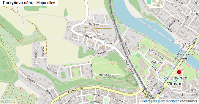 Purkyňovo nám. - mapa ulice
