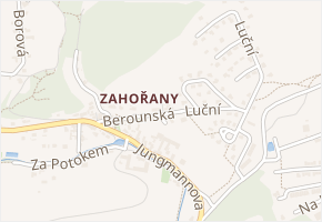 Berounská v obci Králův Dvůr - mapa ulice