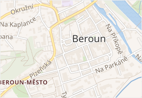 Borová v obci Králův Dvůr - mapa ulice