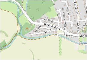 Buková v obci Králův Dvůr - mapa ulice