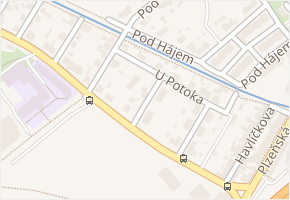Čechova v obci Králův Dvůr - mapa ulice
