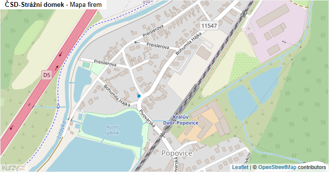 ČSD-Strážní domek - mapa firem