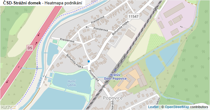 ČSD-Strážní domek - mapa podnikání