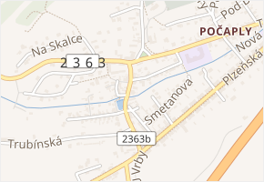 Fügnerova v obci Králův Dvůr - mapa ulice