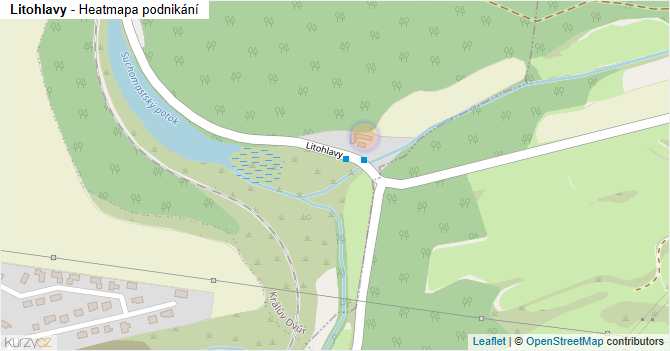 Litohlavy - mapa podnikání