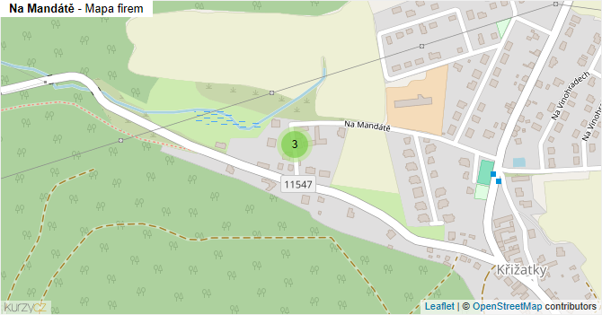 Na Mandátě - mapa firem