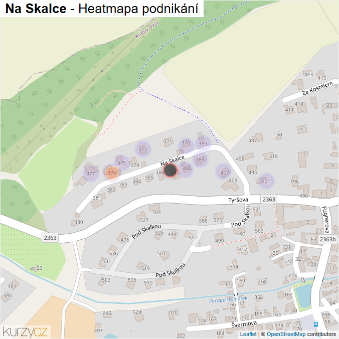 Mapa Na Skalce - Firmy v ulici.