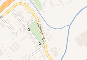 náměstí Míru v obci Králův Dvůr - mapa ulice