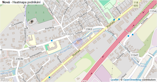 Nová - mapa podnikání