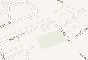 Slunečná v obci Králův Dvůr - mapa ulice