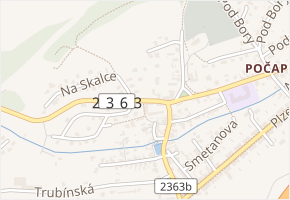 Tyršova v obci Králův Dvůr - mapa ulice