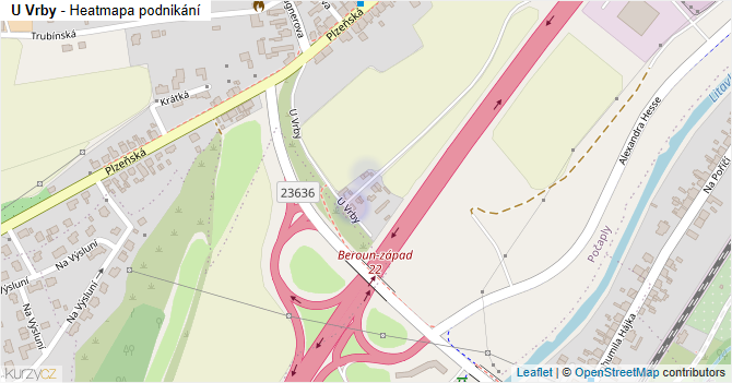 U Vrby - mapa podnikání