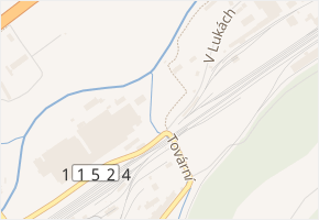 V Lukách v obci Králův Dvůr - mapa ulice