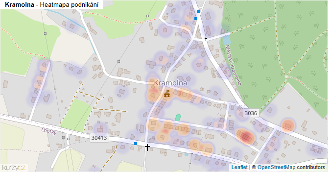 Kramolna - mapa podnikání