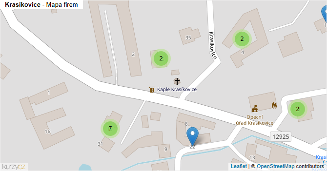 Krasíkovice - mapa firem