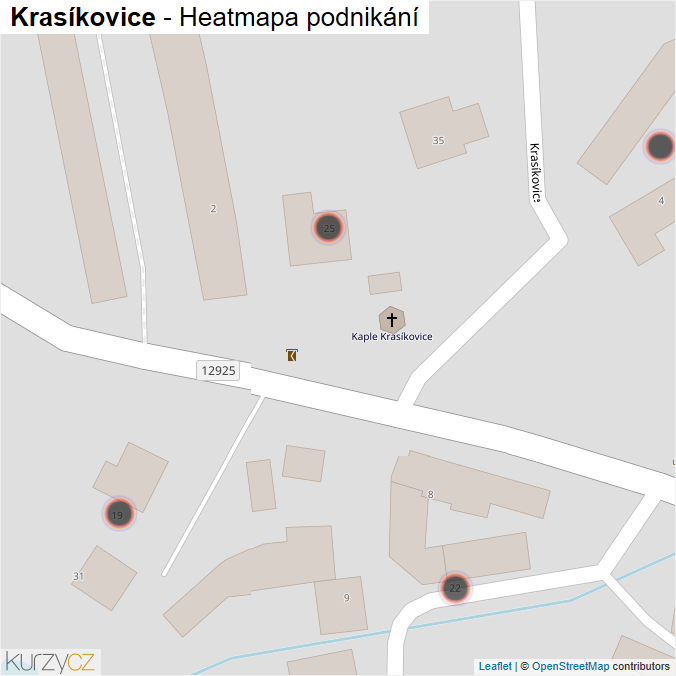 Mapa Krasíkovice - Firmy v obci.