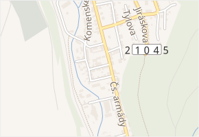 Dolní v obci Kraslice - mapa ulice