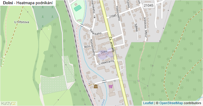 Dolní - mapa podnikání