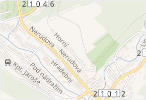 Horní v obci Kraslice - mapa ulice