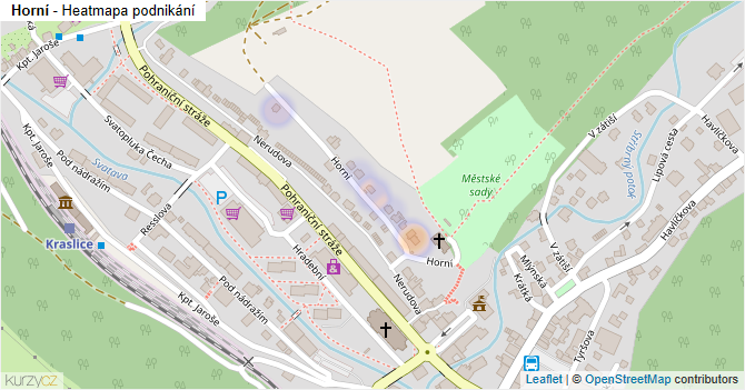 Horní - mapa podnikání