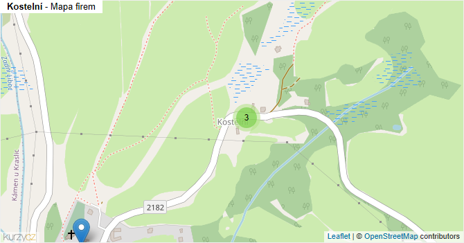 Kostelní - mapa firem