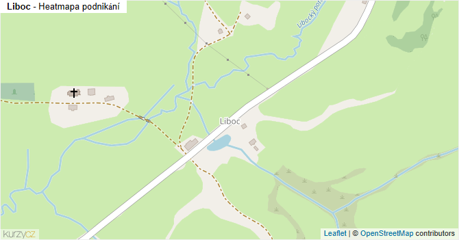 Liboc - mapa podnikání