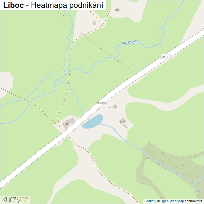 Mapa Liboc - Firmy v části obce.