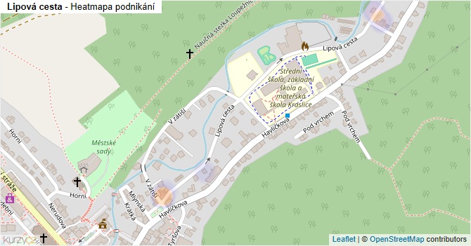 Lipová cesta - mapa podnikání