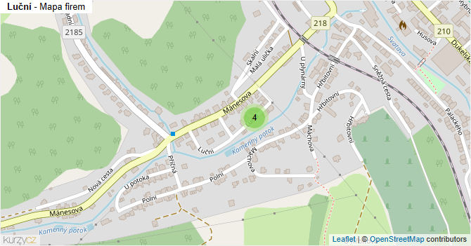 Luční - mapa firem