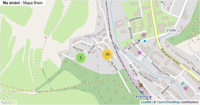 Na stráni - mapa firem