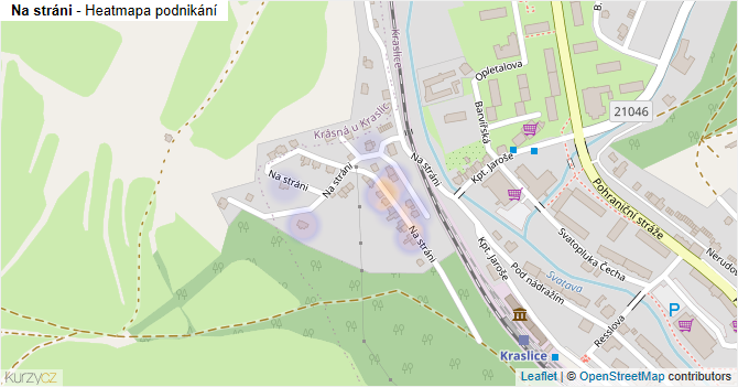 Na stráni - mapa podnikání