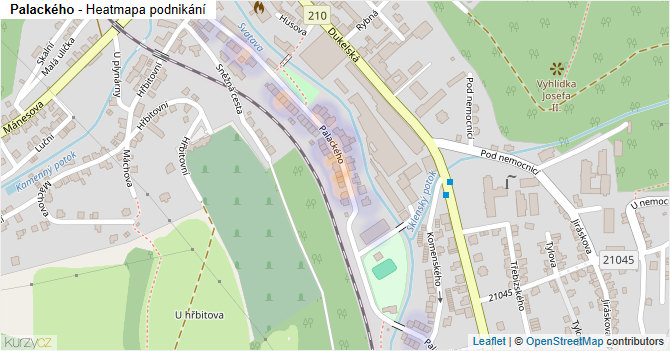 Palackého - mapa podnikání