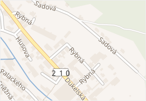Rybná v obci Kraslice - mapa ulice