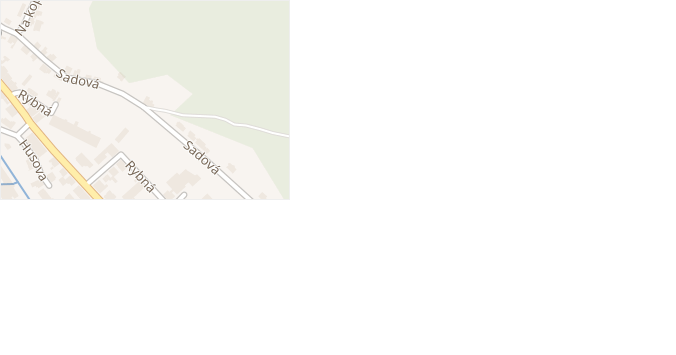 Sadová v obci Kraslice - mapa ulice