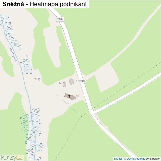 Mapa Sněžná - Firmy v části obce.