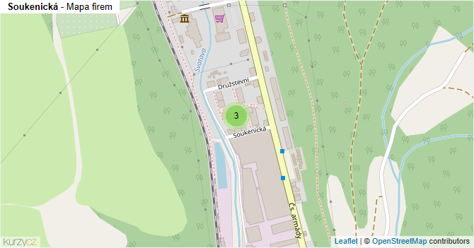 Soukenická - mapa firem