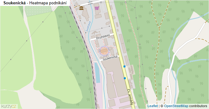 Soukenická - mapa podnikání