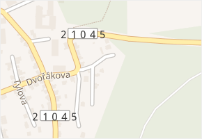 U nemocnice v obci Kraslice - mapa ulice